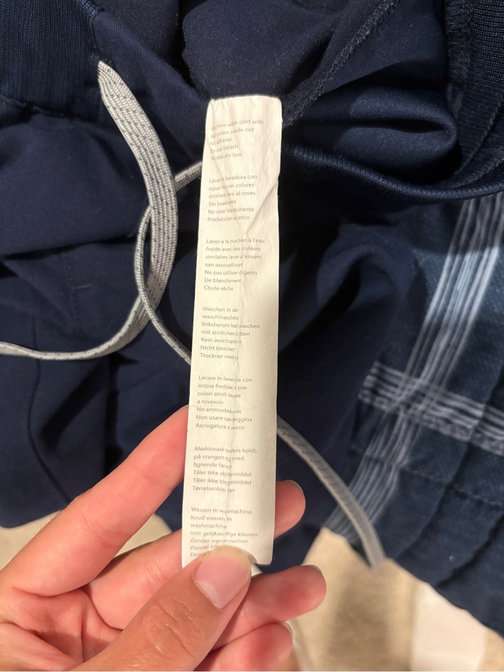 Fabletics Women's Navy Drawstring Joggers - Picture 7 of 8
